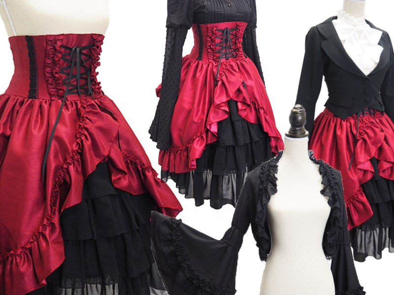 コルセットスカートを使ったおすすめゴシックコーデを紹介☆
